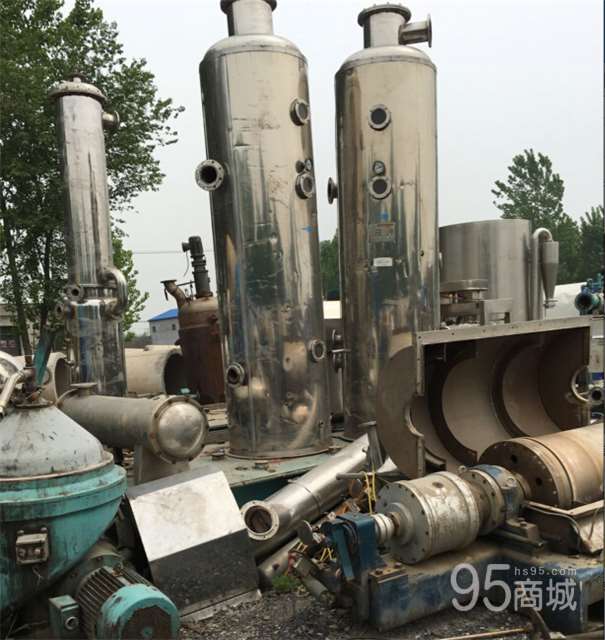 Transfer of used three-effect four-effect evaporator to process high cost recycled food equipment