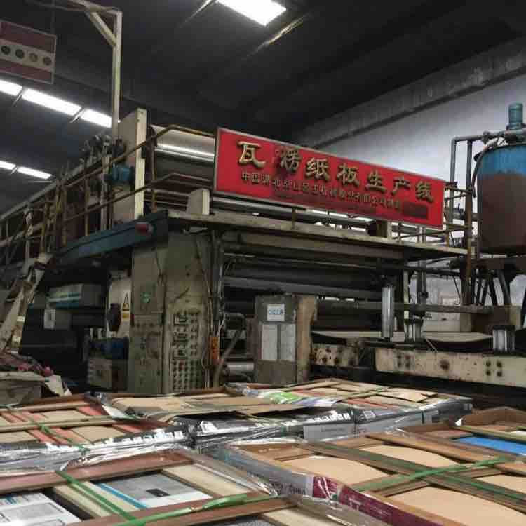 Sell used corrugated board production line