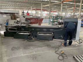 转让二手国产宝鸡C6163B卧式车床3米